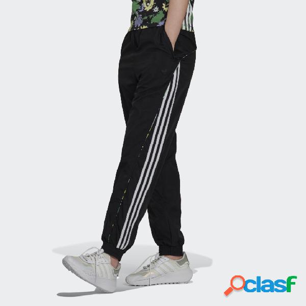Track pants Floral Piping Woven High-Waist