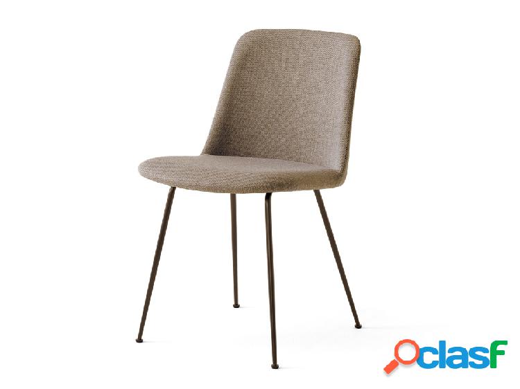 & Tradition Rely HW8 Sedia Rivestita - Base Bronzo / Re-Wool