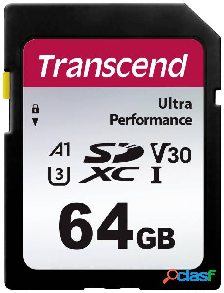 Transcend TS64GSDC340S Scheda SDXC 64 GB A1 Application