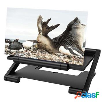 Universal Smartphone Screen Amplifier Stand - 4-6 - Black