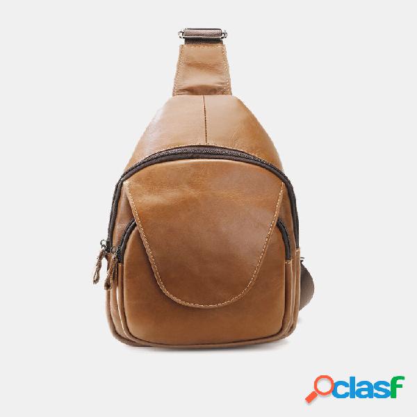 Uomini Primo Strato Pelle Bovina Casual Moda Grande