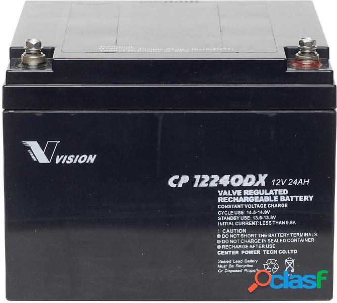 Vision Akkus CP12240DX CP12240DX Batteria al piombo 12 V 24