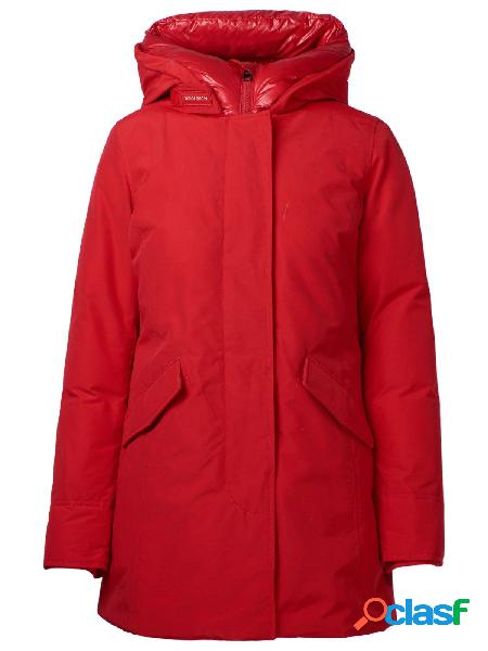 WOOLRICH CAPPOTTO DONNA WWOU0300FRUT0001MSC COTONE ROSSO