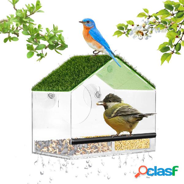 WOPPAY Window Bird Feeders for Outside, Bird Feeder Nature