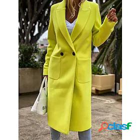 Womens Coat Classic Style Modern Style Regular Coat Black