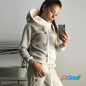 Women's Drawstring Loose Fit Adults Casual Athleisure