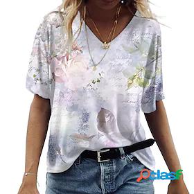 Women's Floral 3D Animal Casual Holiday Weekend Floral