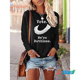 Womens Vote Ruthless Pro Roe 1973 Feminist Casual Long
