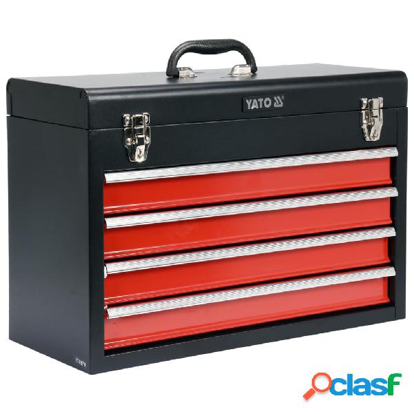 YATO Cassetta degli Attrezzi con 4 Cassetti 52x21,8x36 cm