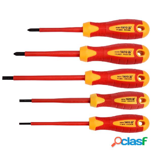 YATO Set Cacciaviti Isolati 5 pz 1000 V