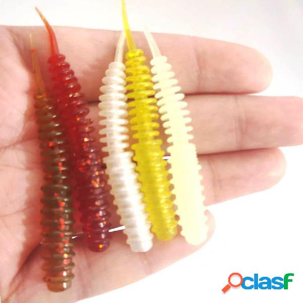 ZANLURE 10 Pz / set 6 cm 1.4g Silicone Soft TORCIA Worm