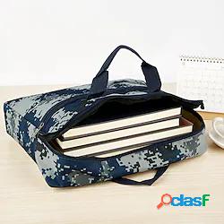 borsa con cerniera mimetica oxford a4 borsa portadocumenti