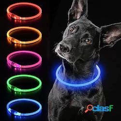 collare per cani a led collare per cani ricaricabile usb in