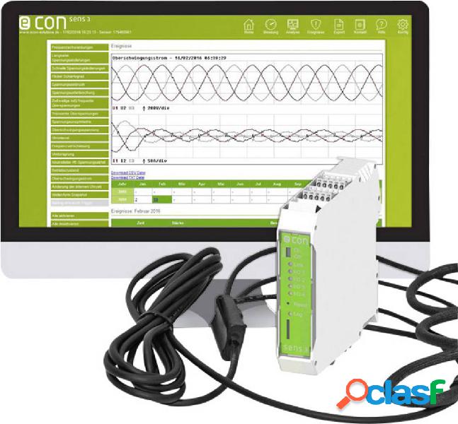 econ solutions econ sens3PRO - 3000A Analizzatore di rete 3