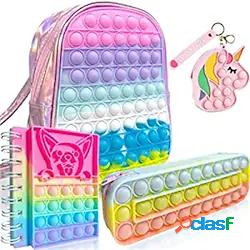 grande pop fidget zaino taccuino astuccio pop materiale