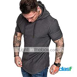 magliette con cappuccio casual moda uomo magliette con