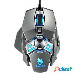 mouse da gioco con cavo di programmazione v10 4800dpi mouse