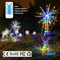 solare fuochi dartificio luci giardino esterno 200 led