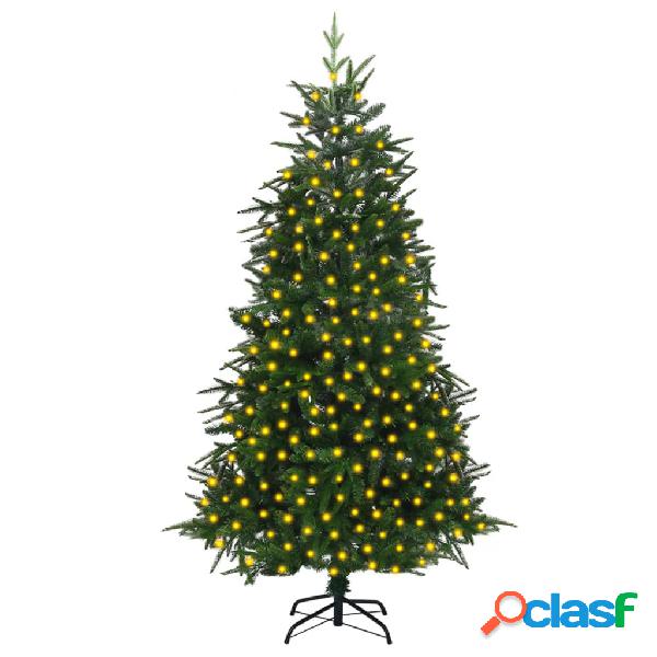 vidaXL Albero di Natale Artificiale con LED Verde 240 cm PVC