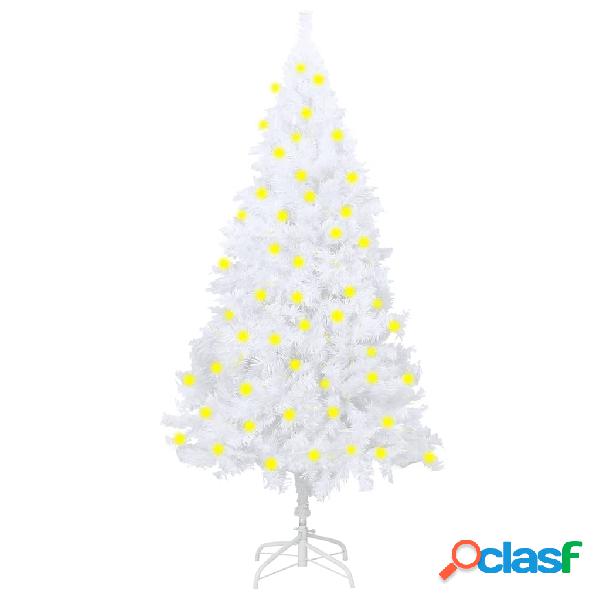 vidaXL Albero di Natale Artificiale con LED e Rami Folti