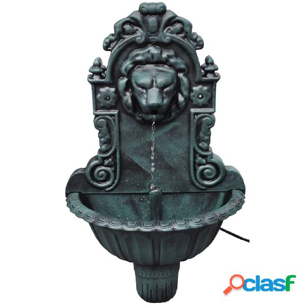 vidaXL Fontana a Muro Design a Testa di Leone
