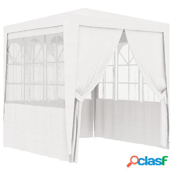 vidaXL Gazebo Professionale con Pareti 2,5x2,5 m Bianco 90