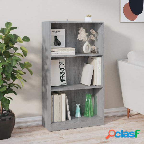 vidaXL Libreria Grigio Sonoma 60x24x109 cm in Legno