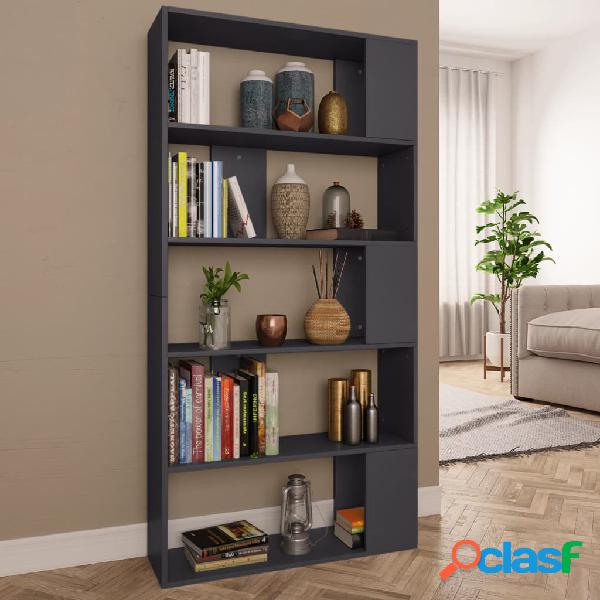 vidaXL Libreria/Divisorio Grigio 80x24x159 cm in Truciolato