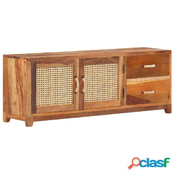 vidaXL Mobile Porta TV 120x30x45 cm in Legno Massello di