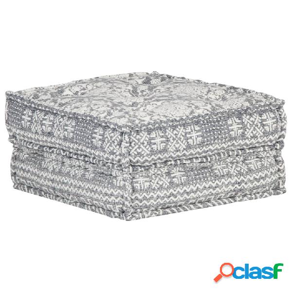 vidaXL Pouf 60x70x36 cm in Tessuto Grigio Chiaro