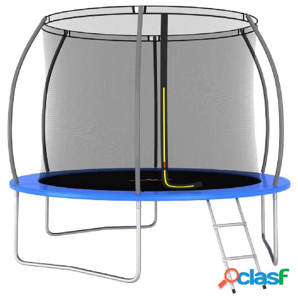 vidaXL Set Trampolino Rotondo 305x76 cm 150 kg