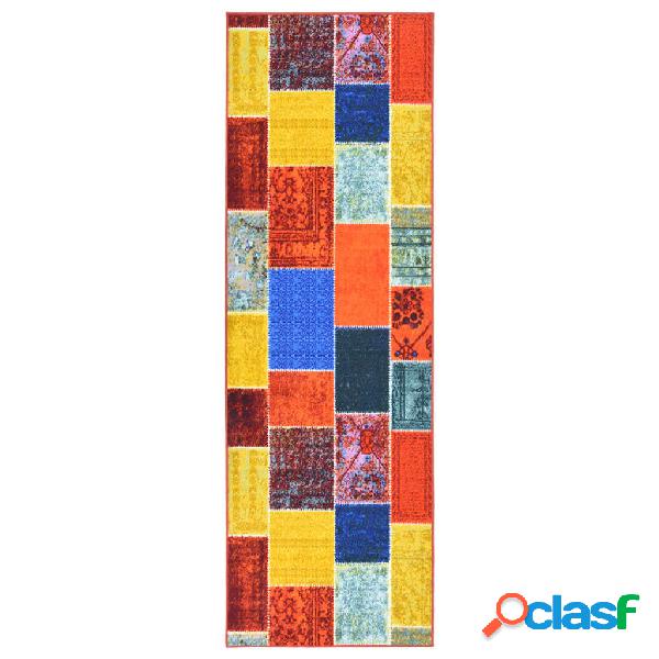 vidaXL Tappeto Corsia Multicolore 80x350 cm