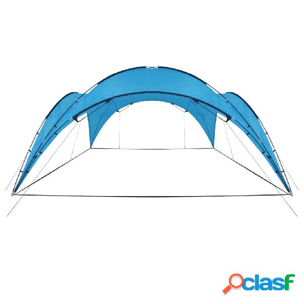 vidaXL Tendone per Feste ad Arco 450x450x265 cm Azzurro