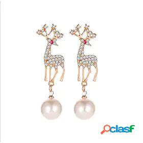 1 Pair Hoop Earrings For Cubic Zirconia Womens Anniversary