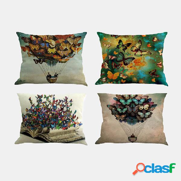 4 pezzi un set romantico bellissimo copricuscino con
