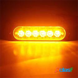6pcs led auto luce stroboscopica luce di avvertimento di