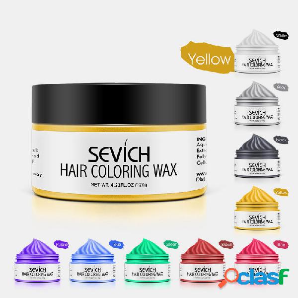 9 colori usa e getta Capelli cera colorante unisex per