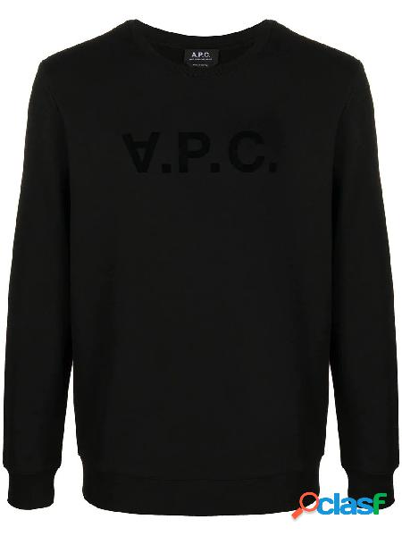 A.P.C. FELPA UOMO COECQH27378LZZ NERO