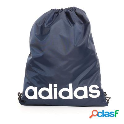 ADIDAS Essentials Logo Linear sacca sportiva - blu bianco