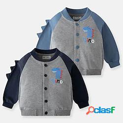 Bambino Da ragazzo Cappotto Manica lunga Blu Reale Azzurro