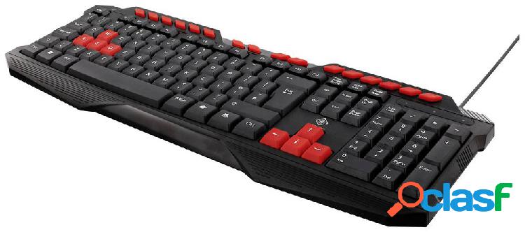 DELTACO GAMING DK110 Cablato Tastiera da gioco Inglese UK,