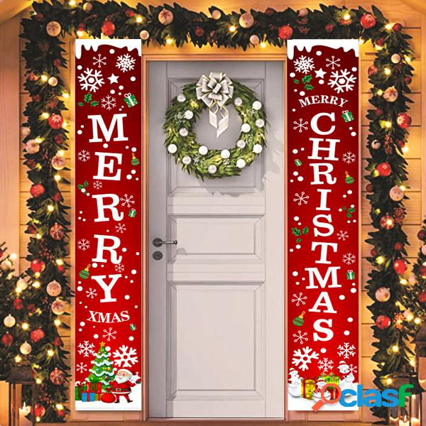Decorazione della porta di Natale Banner di buon Natale
