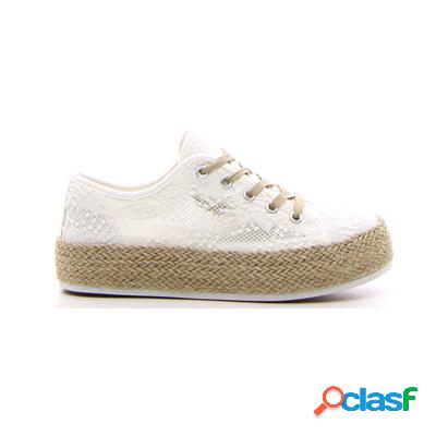 ENERGY Sneaker con platform - bianco/pizzo