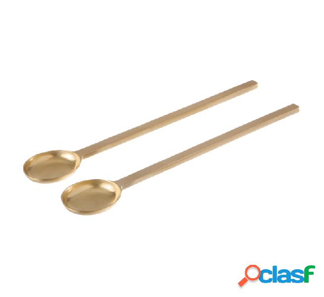 Ferm Living Brass Spoons - Set 2 Cucchiai