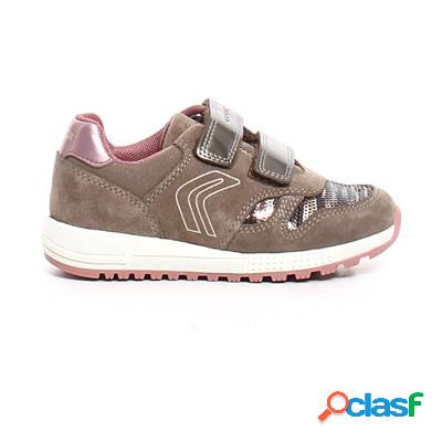 GEOX Alben scarpa sportiva bambina - grigio fumo rosa