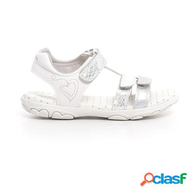 GEOX Cuore sandalo bambina - argento/bianco