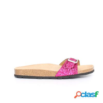 GRUNLAND Sara ciabatta glitter - fucsia