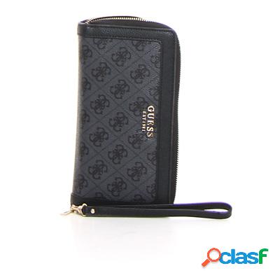 GUESS Zadie logo portafoglio lungo - carbone