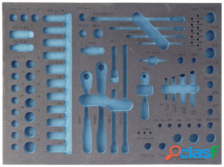 Hazet 163-139L 163-139L Inserto in schiuma (L x L) 519 mm x
