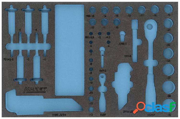 Hazet 163-466L 163-466L Inserto in schiuma (L x L) 519 mm x